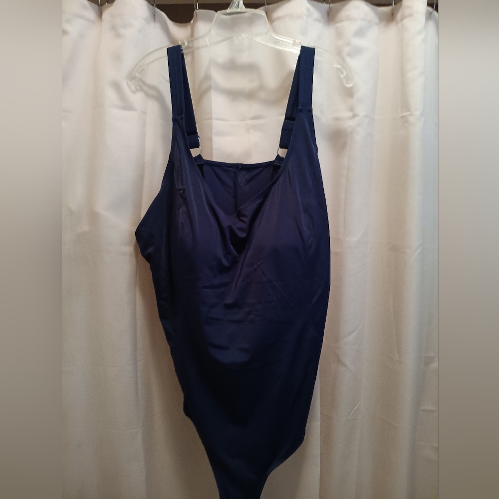 Navy Blue One-Piece Swimsuit